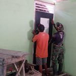 Capai 90 Persen, Satgas TMMD Bojonegoro Pasang Pintu Program Aladin