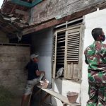 Kerjakan Rehab RTLH Aladin, Satgas TMMD Bojonegoro Bantu Mengaci