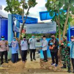 Warga Pinggir Kali Maja Pegadungan Gembira Dapat Fasilitas Tandon Air Bersih dan Tempat Nyuci Pakaian Umum.