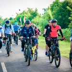 Bangun Kekompakan, Bupati Tubaba dan Jajarannya Lakukan Gowes Bersama