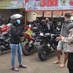 Polsek Karawaci Razia Kendaraan Knalpot Racing