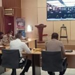 Mewakili Bupati Popo, Sekda Oku Selatan Ikuti Rakori Lintas Sektoral Mabes Polri Kesiapan Pengamanan Hari Raya Idul Fitri 1442