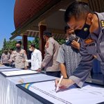 Satker dan Satwil Polda NTB Deklarasi Pencanangan ZI