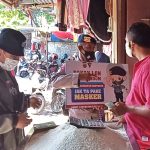 Jelang Idul Fitri 1442 H,  Brimobda Aceh Sosialisasi Protkes