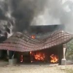 Diduga Arus pendek Listrik,Satu Unit Ruko di Bathin VIII Hangus Terbakar