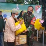Senyuman Bahagia Anak Yatim Hiasi Baksos Jurnalis Media Center Koramil 04 Cengkareng