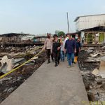 Kapolda Jambi Tinjau Lokasi Kebakaran di  Tanjab Timur
