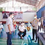 Polres dan Pemko Tanjung Balai Fasilitasi Vaksinasi Massal, Targetnya 7.000 Orang