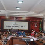 Tekan Penyebaran Covid-19, Kapolres Gresik Hadiri Rapat Evaluasi Yang Digelar Forkopimda Gresik