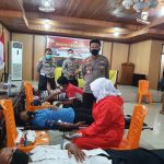 Sambut HUT Bhayangkara ke- 75, Polres Bungo Gelar Bhakti Kesehatan Donor Darah