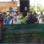 Peringati May Day,BPJAMSOSTEK Berikan Ribuan Paket Sembako Pada Serikat Buruh