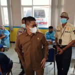 Wakil Ketua DPRD Provinsi Banten Barhum Monitoring dan Sosialisasi Vaksinasi Di Puskesmas Kedaung, Sepatan Timur