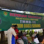 Serbuan Vaksinasi Dalam Rangka Penutupan TMMD-111 Kodim 0602/Serang