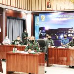 Pangdam XVII/Cenderawasih Vicon Dengan Kasad Bersama Orang Tua Catar Akmil