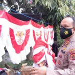 Pedagang Bendera Ketiban Rezeki, Kapolres Bungo AKBP. Guntur Borong Bendera