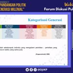 Parpol Diharapkan Ajak Generasi Milenial Aktif Berpolitik