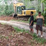 Jalan Mulai Dibuka, Warga Sungai Bengkal Bantu Pra TMMD ke-112 Kodim Bute