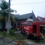 Diduga Konsleting Listrik Mess Jaksa Kejari Sarolangun Terbakar di Bagian Atap 
