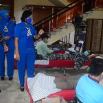 Peringati HUT Ke-76 TNI AL, Pushidrosal Gelar Donor Darah dan Layanan Vaksinasi