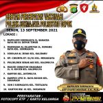 Dukung Percepatan Vaksinasi Nasional Polsek Sukmajaya Gelar Vaksinasi di 10 Lokasi Berbeda