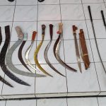 Belasan Sajam Diamankan Pilisi Dari Geng Motor Saat Akan Melakukan Tawuran di Kawasan Joglo