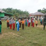 Tanamkan Disiplin Sejak Dini, Satgas Latih PBB Murid SD Pembantu