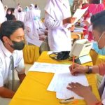 415 Siswa SMAN 1 Tanah Jambo Aye Ikut Vaksinasi