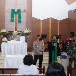 Kapolres Sukoharjo Pantau Pelaksanaan Prokes dalam Ibadah GKI Kartasura