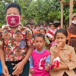 Murid SD di Lokasi TMMD Gembira TNI Telah Banyak Membantu 