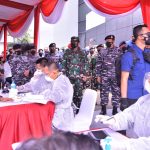 Serbuan Vaksinas di Mako Pushidrosal Dapat Appresiasi Panglima TNI