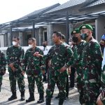 Kasad Tinjau Perkembangan Pembangunan Rumah Dinas Prajurit Yonif 511/DY