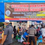 Capai Vaksinasi 100 Persen, Polsek Muko Muko Bathin VII Gencar Melakukan Vaksinasi Massal