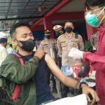 Percepatan Vaksinasi, Polresta Malang Kota Gunakan Sistem Drive Thru