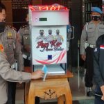 Dispenser Masker dan Hand Sanitizer, Inovasi Terbaru Kapolresta Malang Kota dan Mahasiswa UB