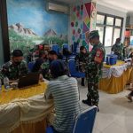 Danramil 02/TB Pantau Serbuan Vaksinasi TNI Dari Kodim 0503/JB di Kelurahan Kalianyar