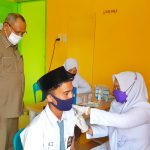 50 Persen Siswa SMAN 1 Syamtalira Bayu Sudah di Vaksin