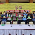 Polres Lhokseumawe Amankan 4 Orang Kurir dan Barang Bukti 9,4 Kg Sabu