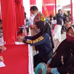 Vaksinasi Drive Thru di SPBU Polres Sarolangun Hingga Larut Malam
