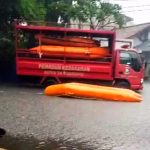 Hujan Deras, Kantor Damkar Ciledug Terendam Banjir