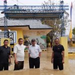 Kacabdis Pendidikan Tinjau Banjir di Aceh Utara