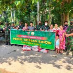 Korem 042/Gapu Melalui Kodim Bute Salurkan Beras 3,5 Ton Bagi Korban Banjir
