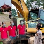 Satu Excavator Dan Enam Orang Penambang Emas Ilegal Diamankan Polres Sarolangun