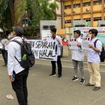 Tuntut Pemerintah Berikan Vaksin Booster Halal, KAMMI Tangerang Turun Ke Jalan