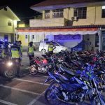 Puluhan Sepeda Motor dengan Knalpot Brong Terjaring Razia di Lhokseumawe