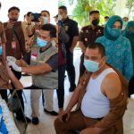 Louncing Vaksinasi Booster Dosis ke 3, Bupati Dan Wabup Disuntik Vaksin Booster