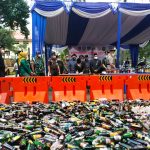 Rangkaian HUT Kota Tangerang Ke 29.Musnahkan 4.873 Miras Berbagai Jenis