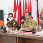 Bupati Batu Bara Koordinasikan Bantuan Pangan Non Tunai dan Percepatan Vaksinasi