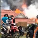 Sebuah Rumah di Sri Palyang Hangus Dilalap Si Jago Merah