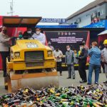 Jelang Ramadhan, Polrestro Tangerang Kota Musnahkan BB Narkotika dan Puluhan Ribu Botol Miras