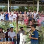 Ketua DPRD Sarolangun Buka Turnamen Sepak Bola Perayaan Hari Raya di Desa Pulau Pandan